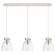 Downtown Urban Two Light Linear Pendant in Polished Nickel (405|123-410-1PS-PN-G412-8CL)