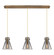 Downtown Urban Two Light Linear Pendant in Brushed Brass (405|123-410-1PS-BB-G411-8SM)
