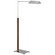 Copse LED Floor Lamp in Polished Nickel and Walnut (268|RB 1005PN/WA)