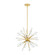 Linnea Six Light Chandelier in Aged Brass (428|H794806-AGB)