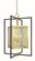 Avery Five Light Chandelier in Brushed Brass/Matte Black (8|5775 BR/MBLACK)