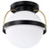 Lakeshore One Light Flush Mount in Matte Black (72|60-7771)