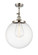 Franklin Restoration One Light Semi-Flush Mount in Polished Nickel (405|201F-PN-G202-14)