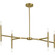 Arya Eight Light Linear Chandelier in Brushed Gold (54|P400338-191)
