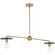 Trimble Two Light Linear Chandelier in Brushed Bronze (54|P400336-109)