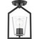 Vertex One Light Semi Flush Mount in Matte Black (54|P350258-31M)