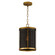 Rattan One Light Pendant in Natural Aged Brass (16|14461BRNAB)