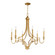 Normandy Six Light Chandelier in Gold Leaf (16|12786GL)