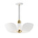 Poppy LED Pendant in White/Satin Brass (16|11394WTSBR)