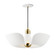 Poppy LED Pendant in White/Satin Brass (16|11392WTSBR)