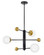 Auggie LED Chandelier in Black (531|83573BK)