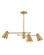 Birdie LED Chandelier in Lacquered Brass (531|83543LCB)