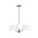 Welsley Four Light Chandelier in Aged Brass (65|450441AD)