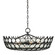 Bunny Williams Six Light Chandelier in Satin Black/Clear (142|9000-0991)