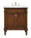 Lexington Single Bathroom Vanity in Walnut (173|VF13030WT-VW)