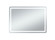 Genesis LED Mirror in Glossy White (173|MRE34260)