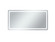 Genesis LED Mirror in Glossy White (173|MRE33672)