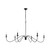 Rohan Six Light Chandelier in Matte Black (173|LD5056D60MB)