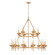 Rosalba 18 Light Chandelier in Gold Leaf (374|H23107T-18)