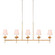 Rosalba Five Light Chandelier in Gold Leaf (374|H23107-5G)