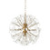 Sancia Eight Light Chandelier in Warm Brass (374|H21104G-8BR)