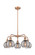 Downtown Urban Five Light Chandelier in Antique Copper (405|516-5CR-AC-G1213-6SM)