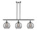 Ballston Three Light Island Pendant in Brushed Satin Nickel (405|516-3I-SN-G1213-8SM)