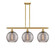 Ballston Three Light Island Pendant in Satin Gold (405|516-3I-SG-G1213-10SM)