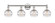 Edison Four Light Bath Vanity in Polished Nickel (405|616-4W-PN-G556-6CL)