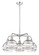 Downtown Urban Five Light Chandelier in Polished Chrome (405|516-5CR-PC-G556-8CL)