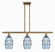 Ballston Three Light Island Pendant in Brushed Brass (405|516-3I-BB-G557-6BL)