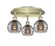 Downtown Urban Three Light Flush Mount in Antique Brass (405|516-3C-AB-G556-6SM)