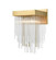 Waterfall One Light Wall Sconce in Aged Brass (360|WS70043-1-AGB)