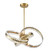 Knot Six Light Pendant in Aged Brass (360|P30096-6-AGB)