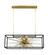 Burst Ten Light Chandelier in Aged Brass (360|CD10489-10-AGB+MBK)