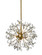 Adelle Eight Light Chandelier in Aged Brass (360|CD10336-8-AGB)