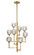 Parisian Eight Light Chandelier in Aged Brass (360|CD10305-8-AGB)