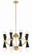 Crosby 16 Light Chandelier in Aged Brass (360|CD10299-16-AGB+MBK)