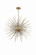 Flare Eight Light Chandelier in Aged Brass (360|CD10266-8-AGB)