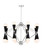 Crosby 16 Light Chandelier in Polished Nickel (360|CD10221-16-PN+MBK)