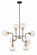 Pierre Eight Light Chandelier in Polished Brass (360|CD10199-8-PB+MBK)