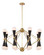 Crosby 16 Light Chandelier in Aged Brass (360|CD10170-16-AGB+MBK)