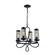 Kenosha Four Light Chandelier in Rustic Black (360|CD10110-4-RCBK)