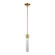Zigrina LED Pendant in Aged Brass (360|P11701-LED-AGB-G3)