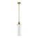 Zigrina LED Pendant in Aged Brass (360|P11701-LED-AGB-G15)