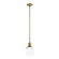 Zigrina LED Pendant in Aged Brass (360|P11701-LED-AGB-G11)