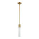 Zigrina LED Pendant in Aged Brass (360|P11701-LED-AGB-G1)