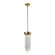 Waterfall One Light Mini Pendant in Aged Brass (360|MP40047-1-AGB)