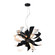 Blossom Nine Light Chandelier in Matte Black w/Matte White (360|CD10035-9-MBK+MW)