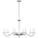 Brigitte LED Chandelier in Clear Glass and Polished Nickel (268|PCD 5021CG/PN)